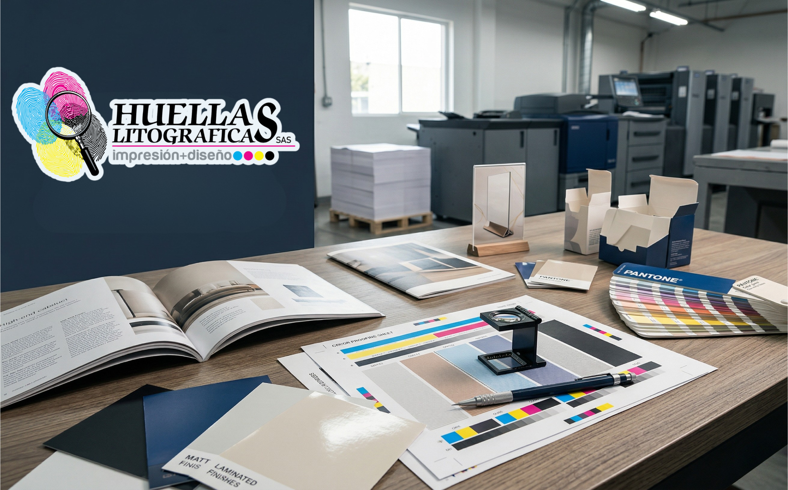 Equipo de impresión de Huellas Litográficas